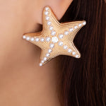 Pearl Alexia Starfish Earrings