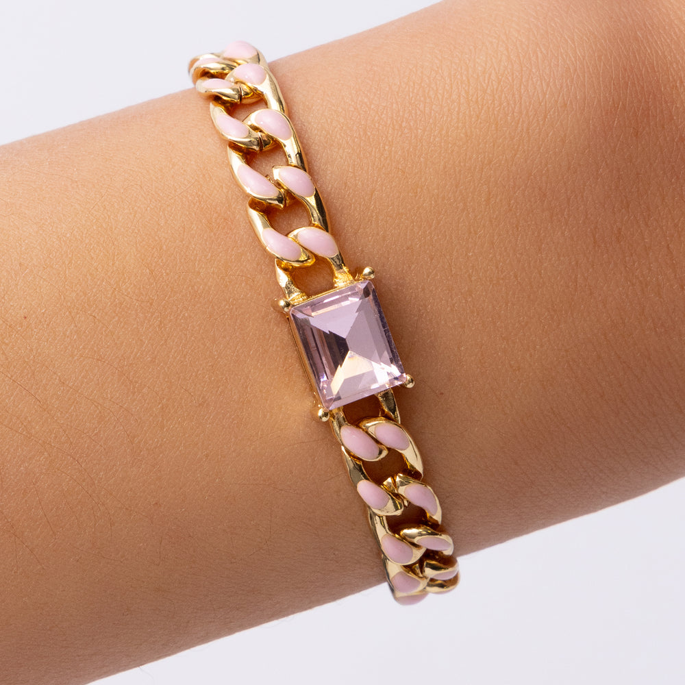 Chain Bracelet (Pink)