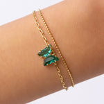 Emerald Blaine Butterfly Bracelet