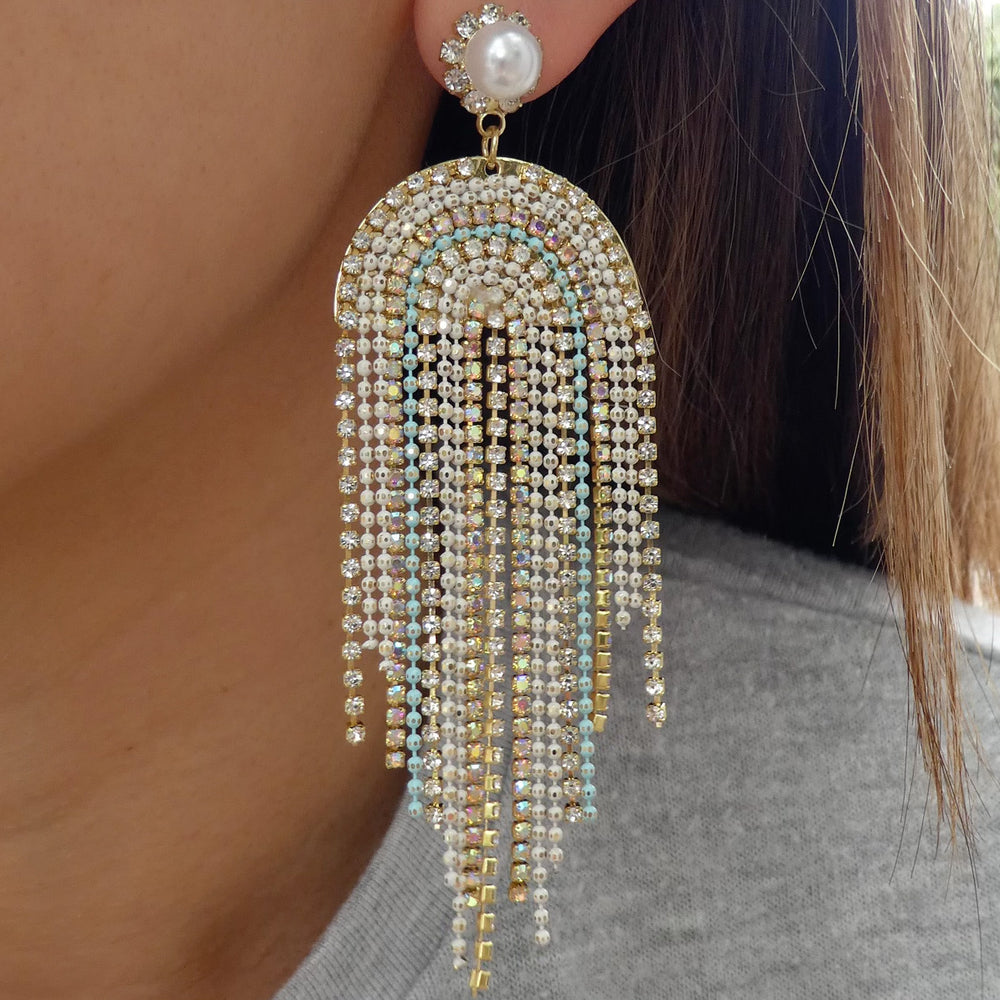Rina Earrings (White)
