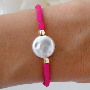 Marianne Pearl Bracelet (Pink)