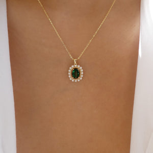 Emerald Linsey Necklace