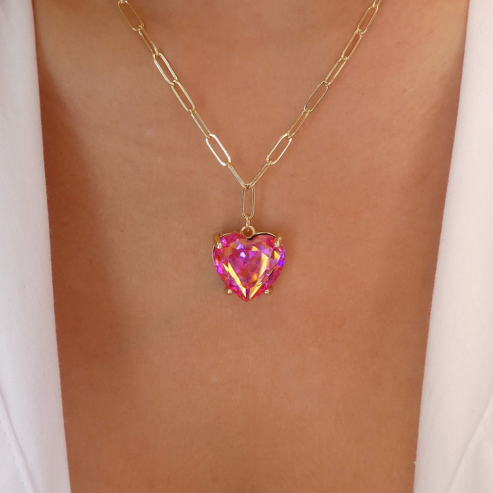 Swarovski Alana Crystal Heart in Pink | Lyst