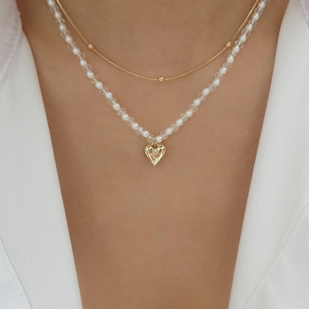 Norie Heart Necklace Set