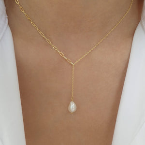 18K Simple Pearl Necklace