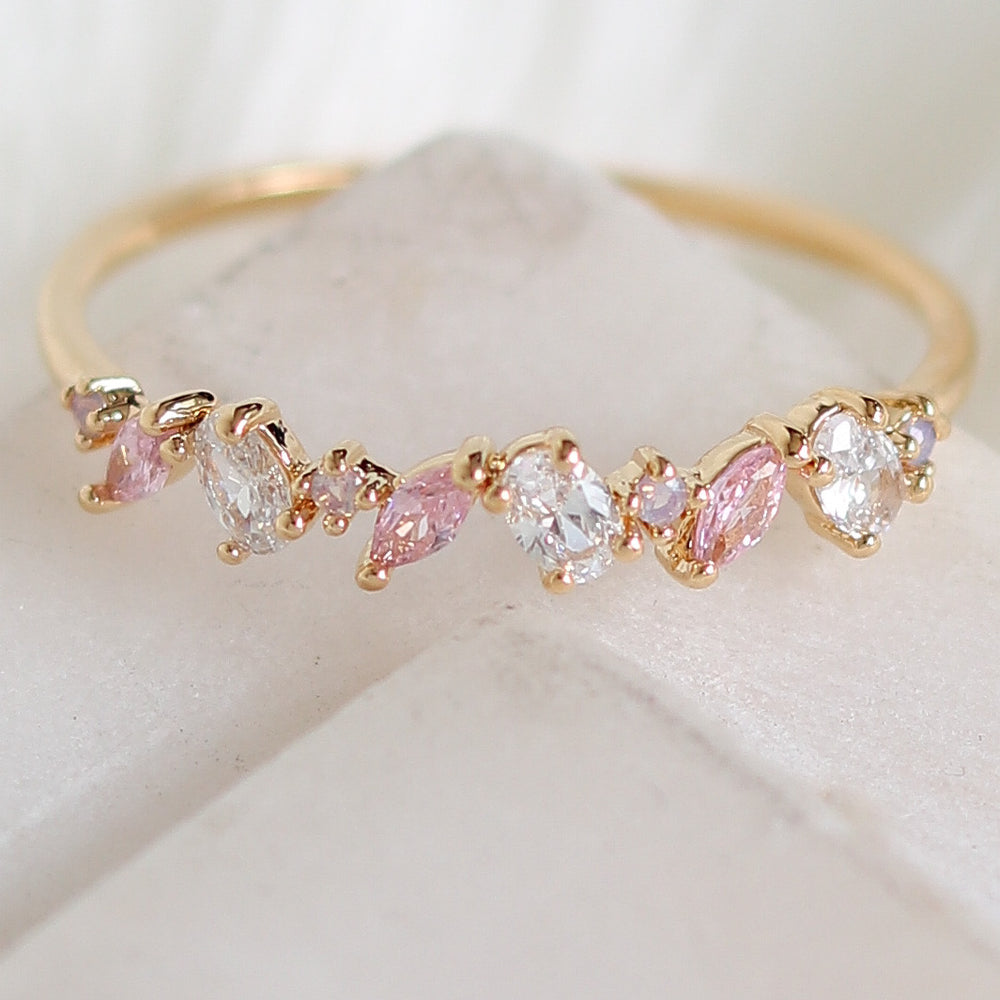Pink Dana Crystal Ring