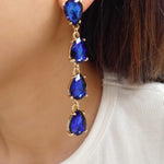 Midnight Blue Drop Earrings