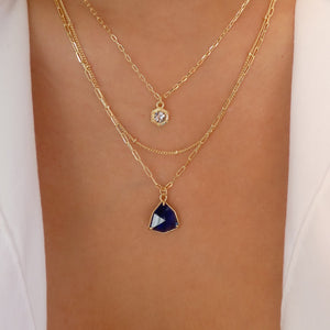 Crystal Hudson Necklace (Blue)