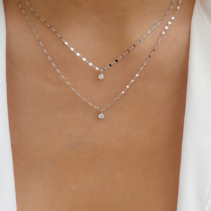 Crystal Carlton Necklace (Silver)
