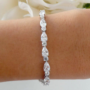 Crystal Darla Bracelet (Silver)
