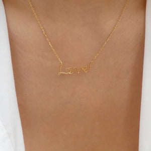 18K Love Necklace