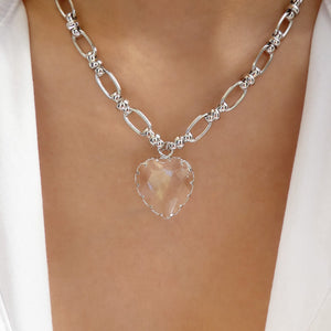 Wilson Heart Necklace (Silver)