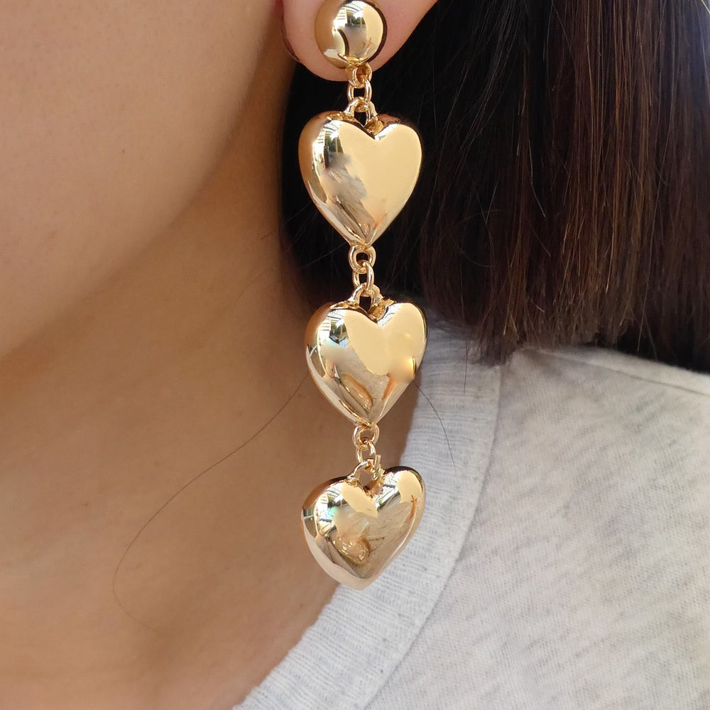 Alicia Heart Drop Earrings