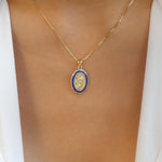 Classic Mary Necklace (Purple/Blue)