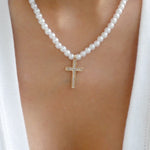 Valley Cross & Pearl Necklace