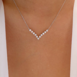 Crystal Charlie Necklace (Silver)