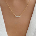 18K Crystal Angel Wing Necklace