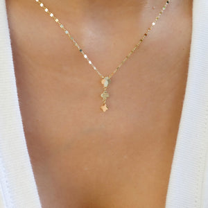 Mini Clover Drop Necklace
