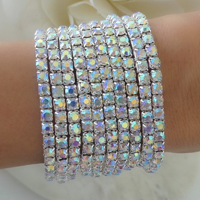 Crystal Celeste Bracelet Set (Silver)