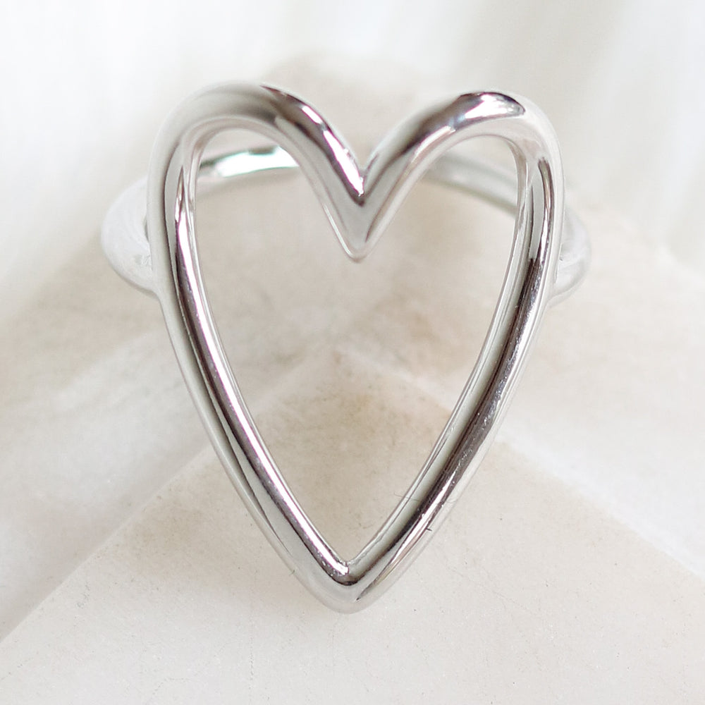 Kira Heart Ring (Silver)