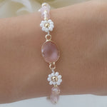 Shayna Flower Bracelet (Pink)