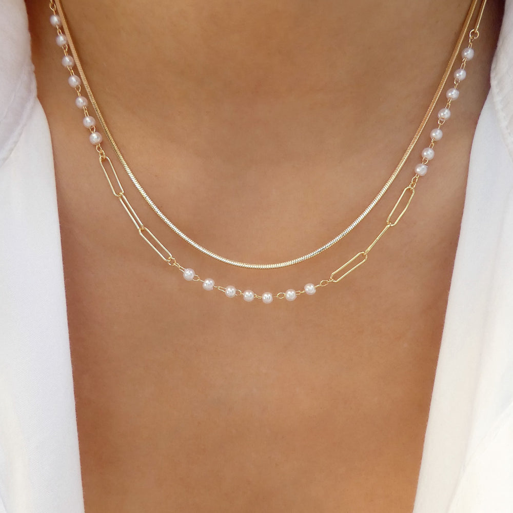 Jasmine Pearl Necklace Set