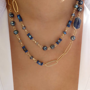 Blue Beverly Necklace
