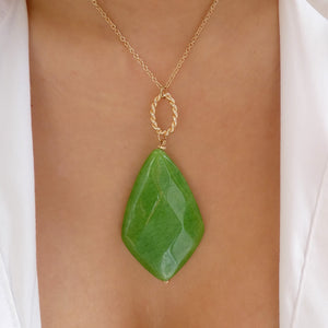 Green Laurel Necklace