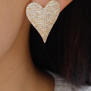 Crystal Cameron Heart Earrings