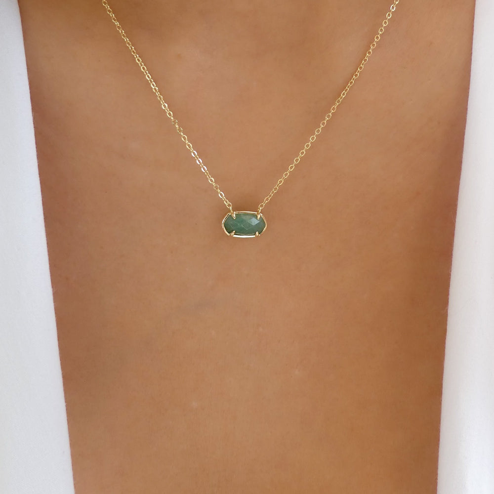 Brenda Pendant Necklace (Green)