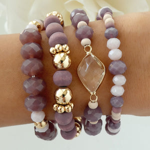 Belinda Bracelet Set (Purple)