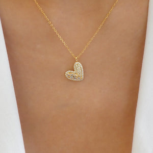 Crystal Lydia Heart Necklace