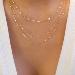 Dainty Pearl Layer Necklace