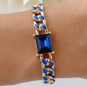 Joey Chain Bracelet (Blue)