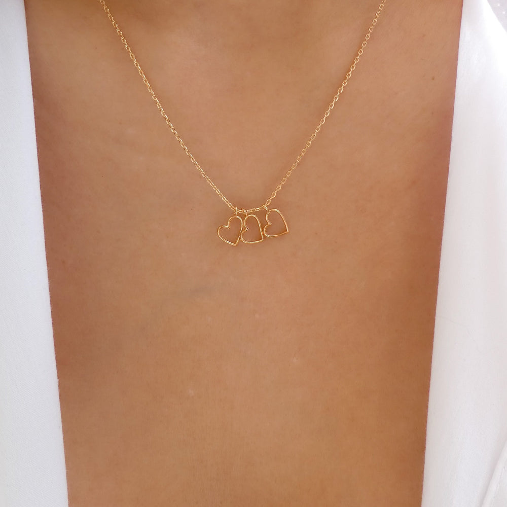 18K Small Heart Pendant Necklace