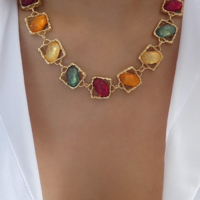 Multi Agatha Necklace