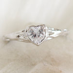 Alissa Crystal Heart Ring (Silver)