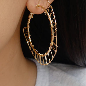 Gold Brie Hoops