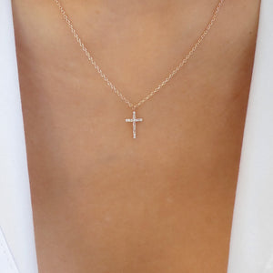 Pink Gold Cross Pendant Necklace: A Symbol of Strength for Women