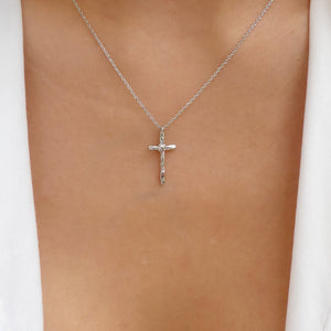 Silver Marina Cross Necklace