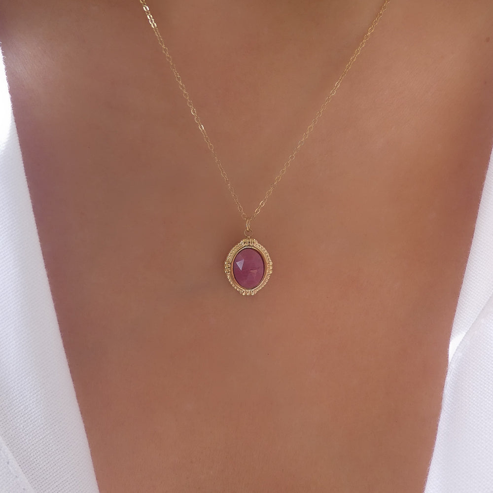 Odelia Necklace (Pink)