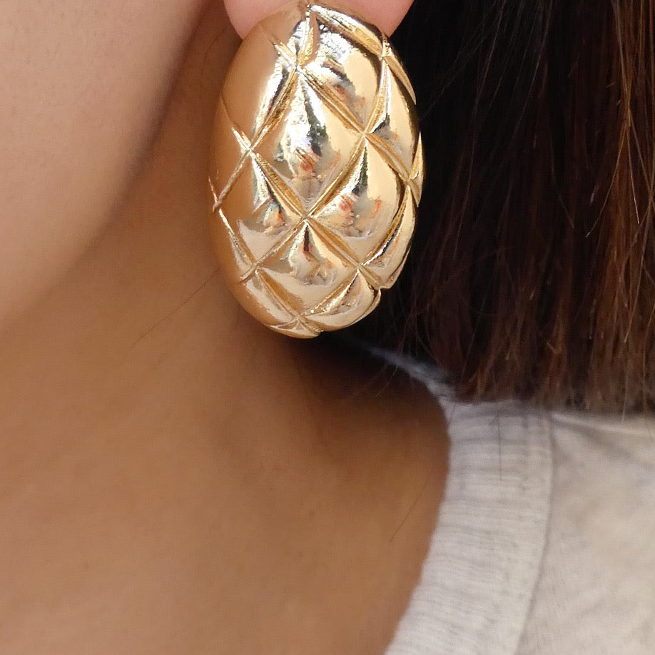 Gold Casey Earrings – Love Stylize