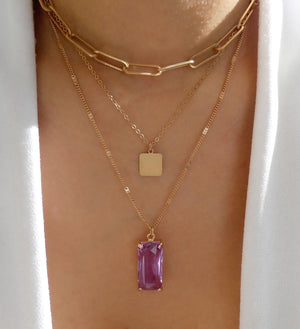 Purple Janelle Necklace