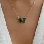 Emerald Blaine Butterfly Necklace