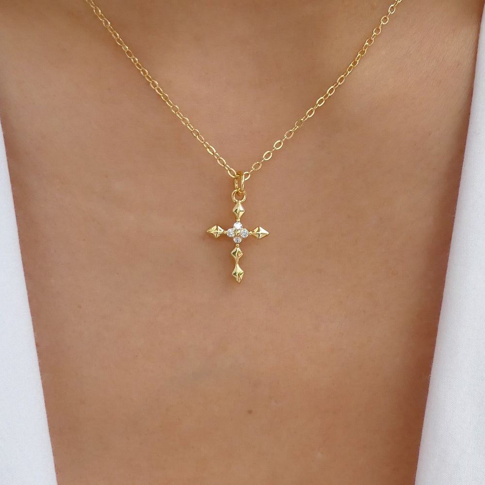 Mini Sandy Cross Necklace