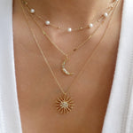 Vicente Pearl Moon Necklace Set