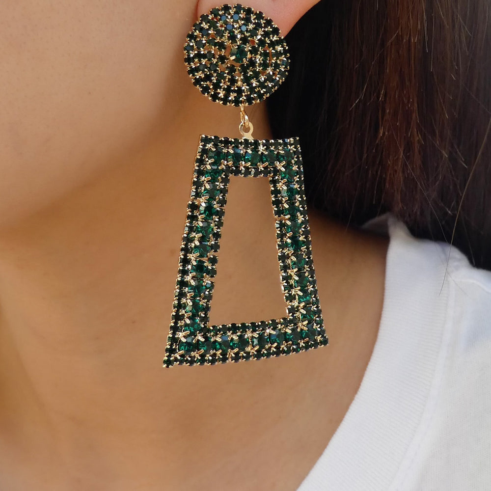 Crystal Sullivan Earrings (Emerald)