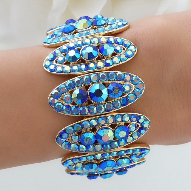 Crystal Blue Pauly Bracelet