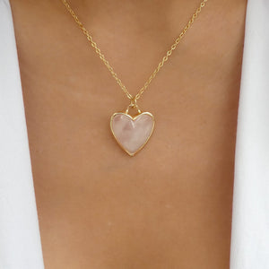 Valentine Heart Necklace (Pink)