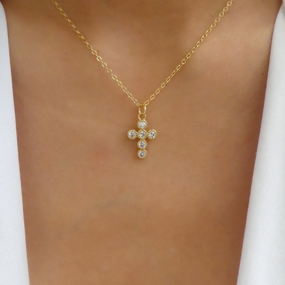 Mini Noella Cross Necklace
